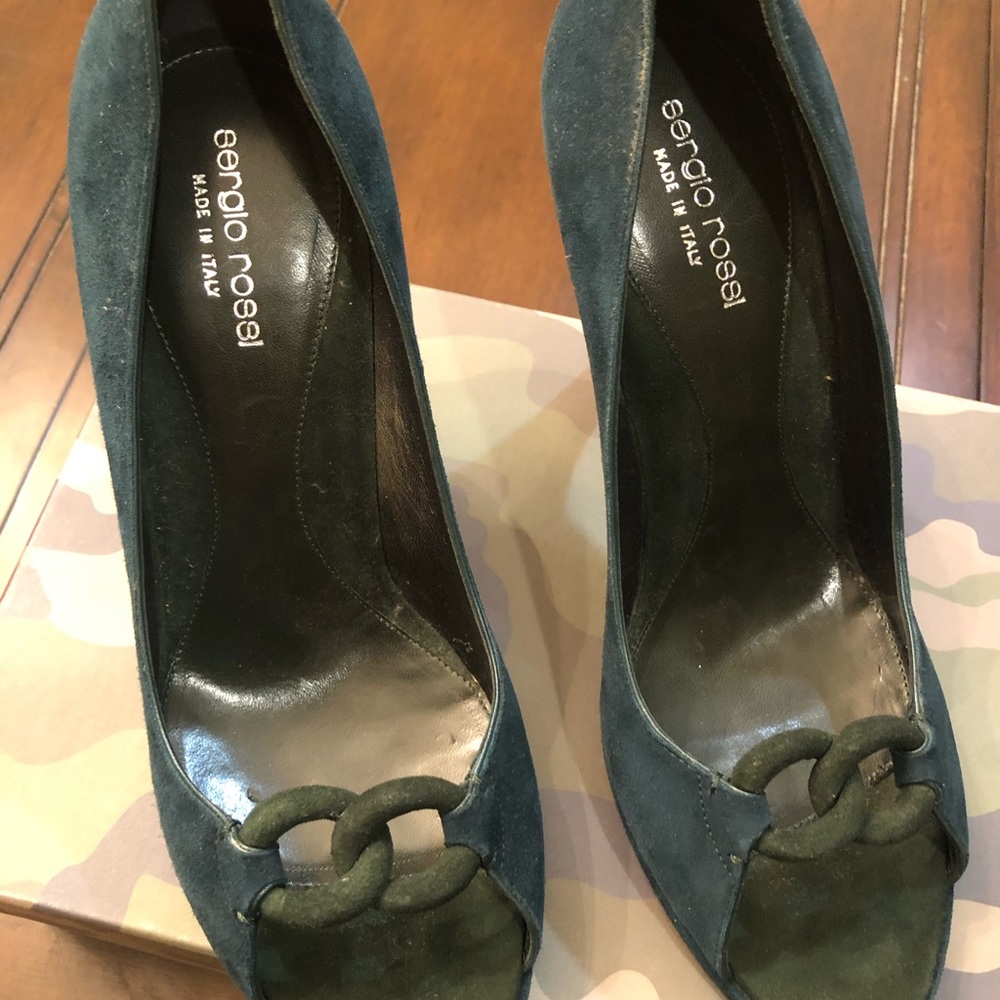Sergio Rossi suede heels